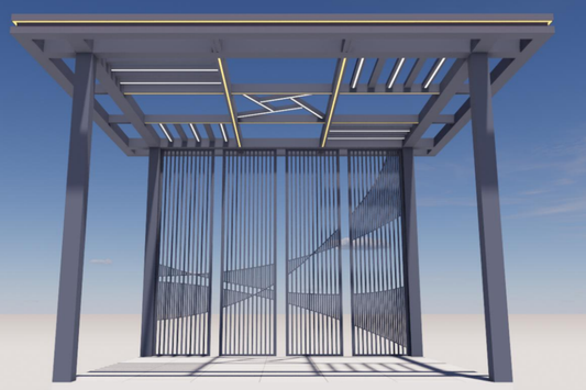 120-inch new Chinese-style pavilion