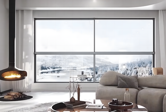 Roller Blinds · 120mm Floating Six-Track Sliding Window