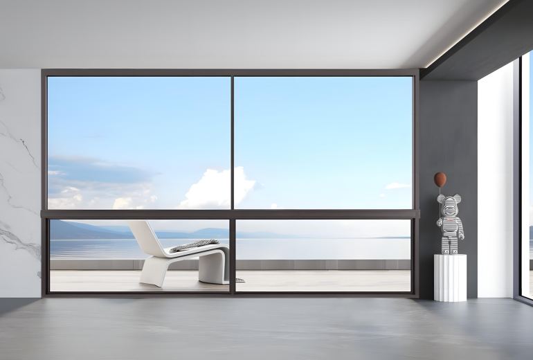 Roller Blinds · 145mm Floating Six-Track Sliding Window